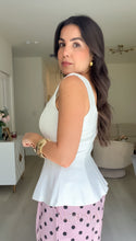 Load image into Gallery viewer, Lisha Peplum Top (2 colors)
