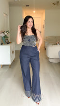 Load image into Gallery viewer, Embroidered Denim Set
