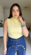 Load image into Gallery viewer, High Neck Bodysuit - Light Yellow
