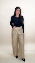 Load image into Gallery viewer, Valentina Faux Leather Pants - Gold
