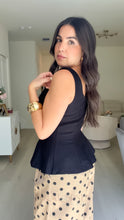 Load image into Gallery viewer, Lisha Peplum Top (2 colors)
