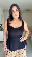 Load image into Gallery viewer, Lisha Peplum Top (2 colors)
