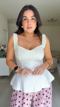 Load image into Gallery viewer, Lisha Peplum Top (2 colors)
