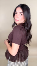 Load image into Gallery viewer, Lillie Peplum Top (2 colors)
