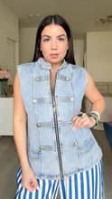 Load image into Gallery viewer, Tiana Napo Denim Vest
