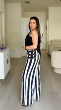 Load image into Gallery viewer, Stripes Napoleon Pant - B&amp;W
