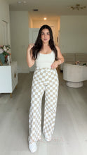 Load image into Gallery viewer, Checker Denim Pant
