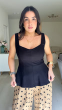 Load image into Gallery viewer, Lisha Peplum Top (2 colors)
