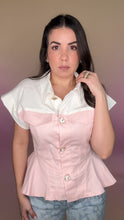 Load image into Gallery viewer, Alma Flor Peplum Top (2 colors)
