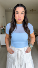 Load image into Gallery viewer, Mesh Contrast Bodysuit (4 colors)

