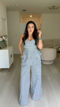 Load image into Gallery viewer, Strapless Peplum Denim Set
