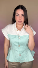 Load image into Gallery viewer, Alma Flor Peplum Top (2 colors)
