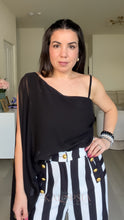 Load image into Gallery viewer, Stripes Napoleon Pant - B&amp;W
