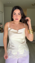 Load image into Gallery viewer, Satin &amp; Lace Top
