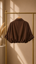Load image into Gallery viewer, Karley Denim Bubble Top/Jacket
